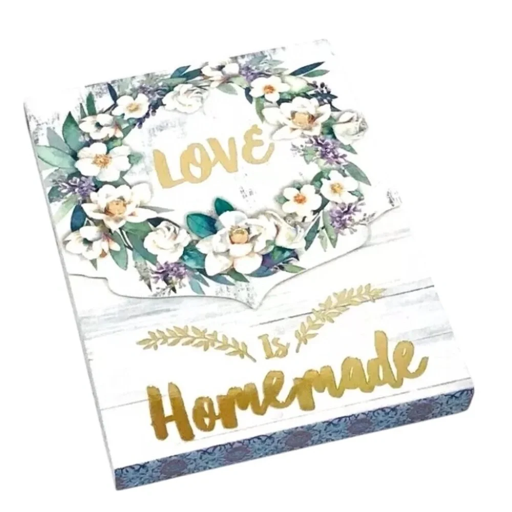 Punch Studio Embellished Mini Notepad ~ Love is Homemade (60759)